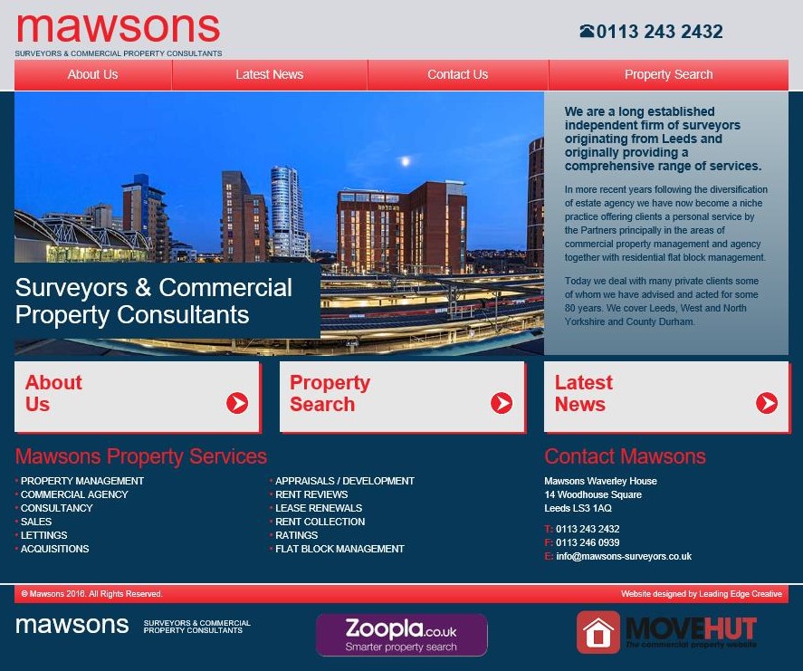 Mawsons Website Homepage (2)